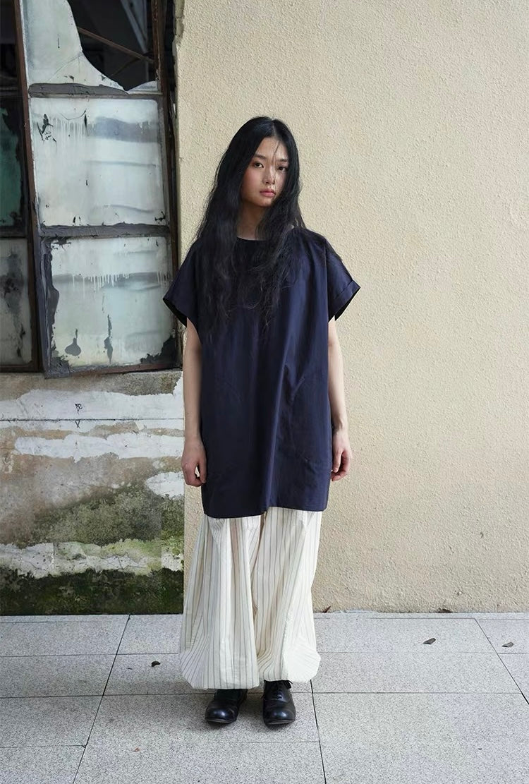 <Another i.> Striped Wide-Leg Pants