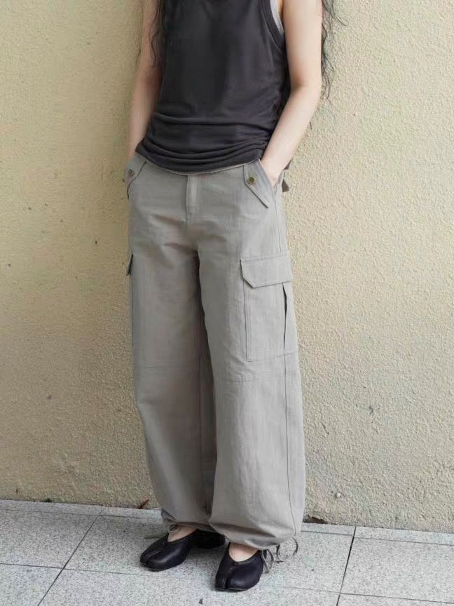 <Another i.> Drawstring Hem Cargo Pants