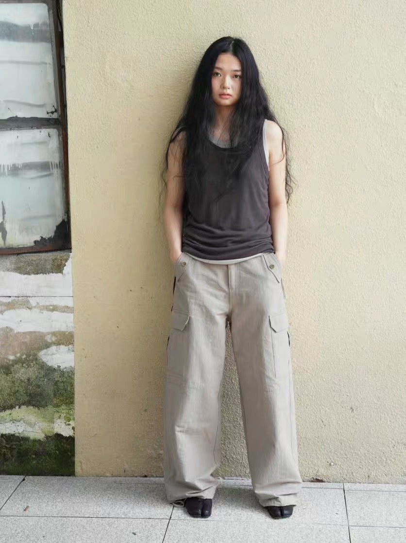 <Another i.> Drawstring Hem Cargo Pants