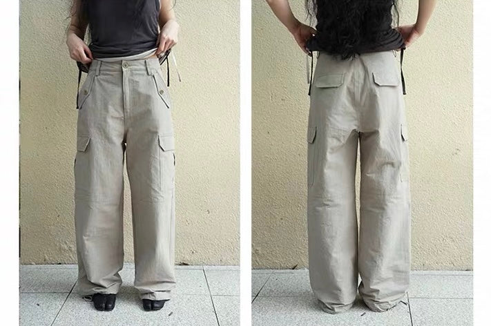 <Another i.> Drawstring Hem Cargo Pants