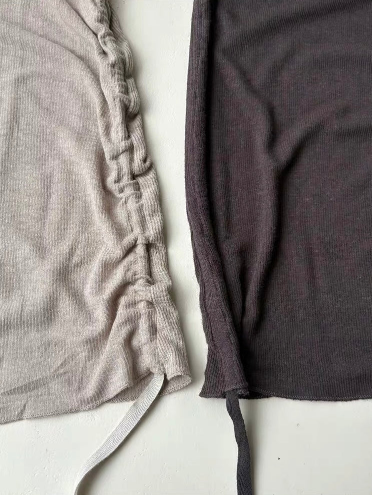 <Another i.> Drawstring Waist Tank Top
