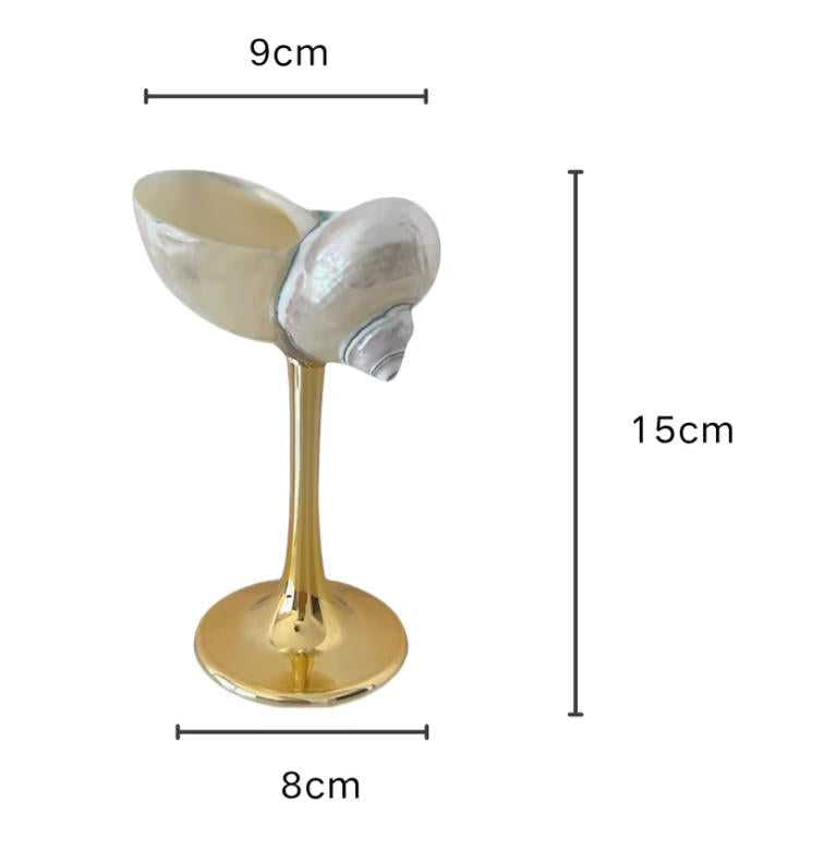 【IN Chaos】天然ホラガイ＆貝殻グラス