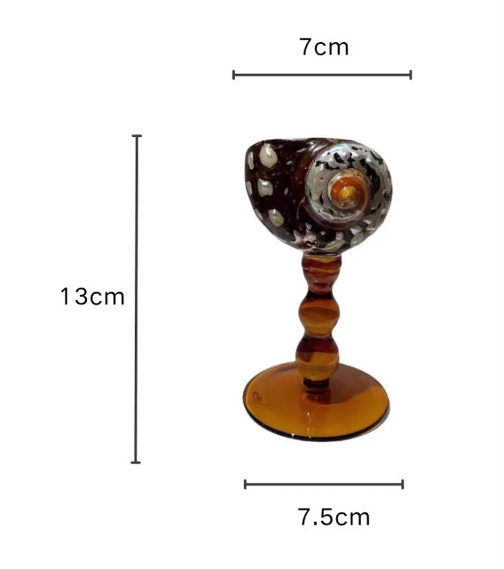 【IN Chaos】天然ホラガイ＆貝殻グラス