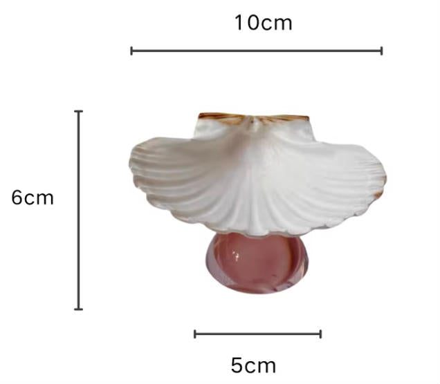 【IN Chaos】天然貝殻カラードガラストレー
